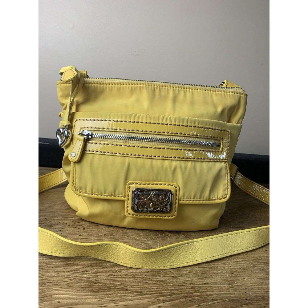 Brighton Charlie Crossbody Shoulder Messenger Bag Charm Yellow